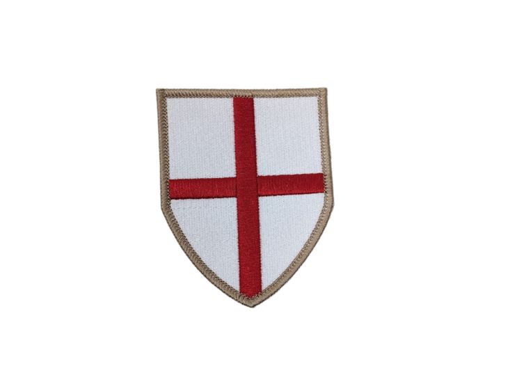 St George's Cross, Badge, Patch, English flag, England's Flag, Medieval icon, National flag emblem, Barcelona and Catalonia, Shield