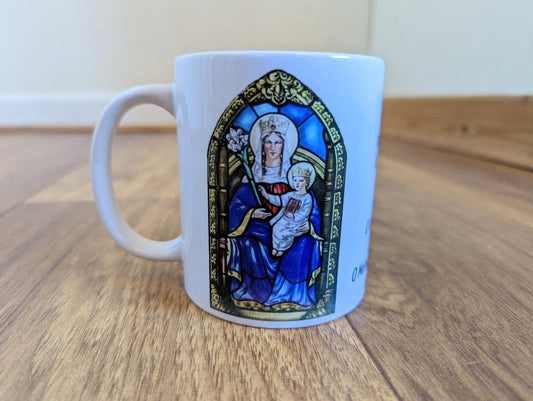 Our Lady of Walsingham, Mug, Memorare, Catholic gift, Stocking stuffer, Baptism, Holy Communion, Confirmation, Present, Our Lady