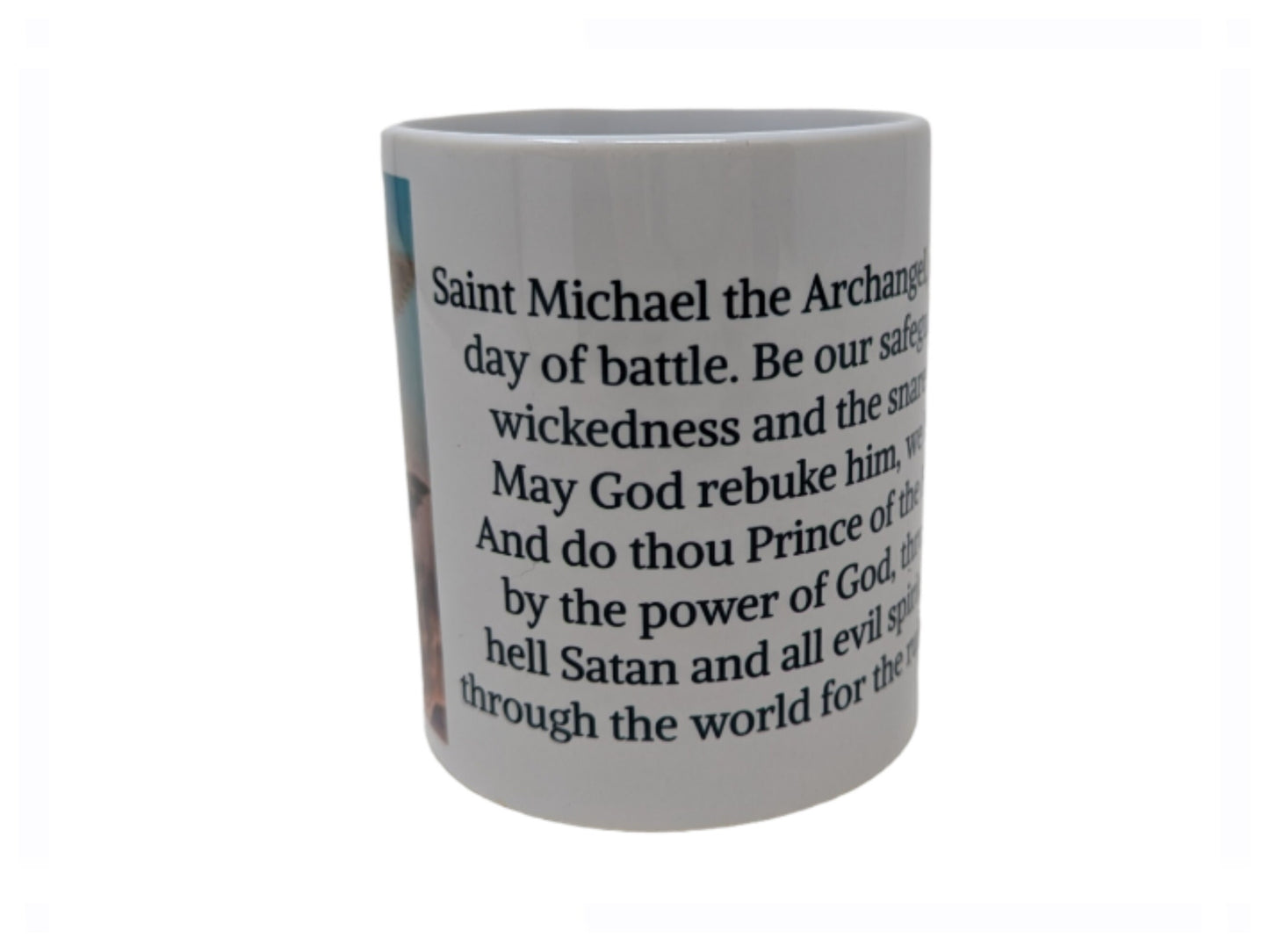 St Michael Archangel,  Prayer to St Michael, Catholic Mug, Catholic gift, Stocking stuffer, Baptism, Holy Communion, Confirmation, Present