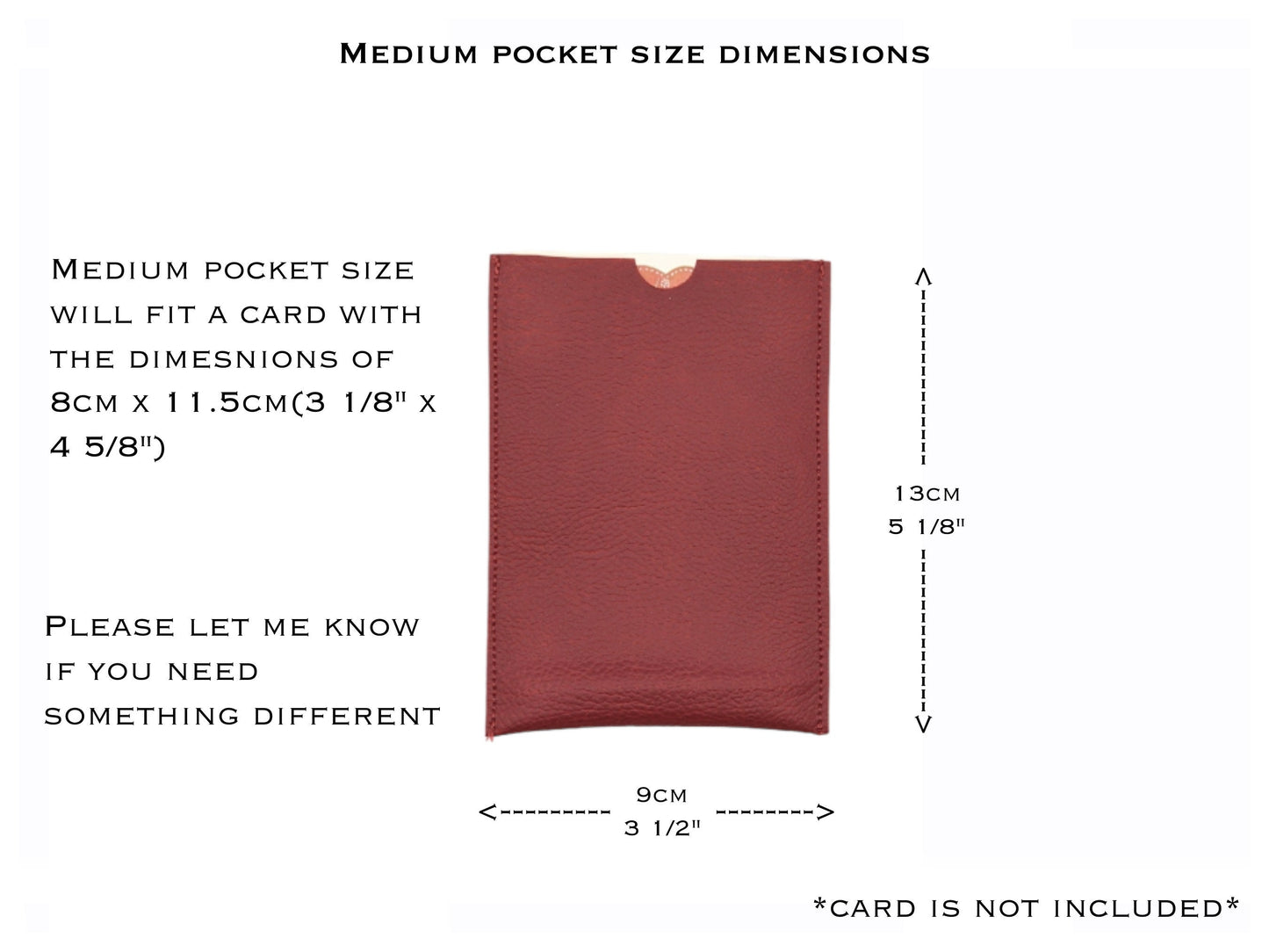 Individual Holy Card Pocket, leatherette, leatherette book case, custom card holder, journal wrap pocket, bible, spiritual reading