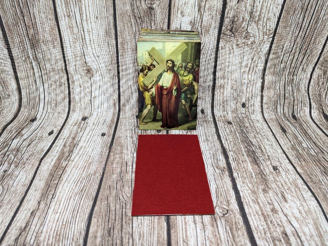 Stations of the Cross, Religious Gift, Jesus, Catholic, Balsa wood tiles, Via Crucis, Via Dolorosa, Mount Calvary, Passion of Christ