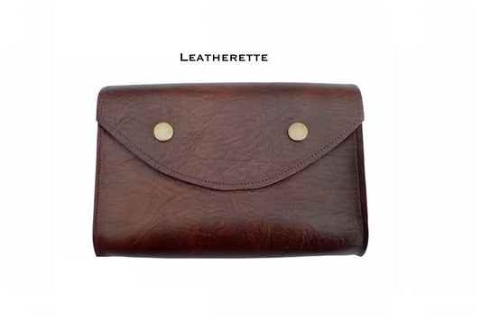 Leatherette Prayer Book & Missal Storage Pouch – Personalised Book Cover with Snap Closure