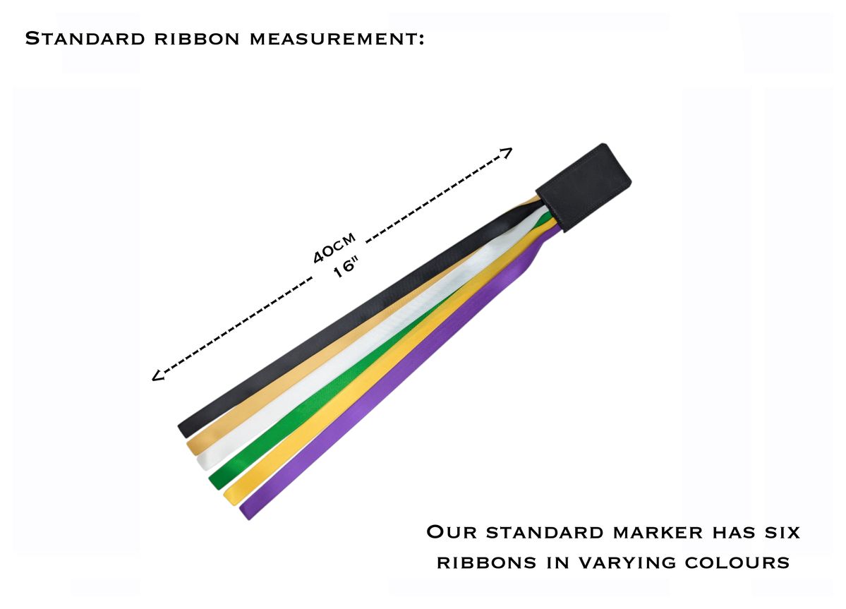 Custom Missal Ribbon Marker | 6 Satin Ribbons on Leather Tab | Replacement Ribbon for Altar Missals & Liturgical Books
