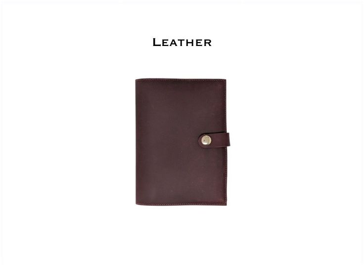 Burgundy genuine leather missal cover shown from the front
