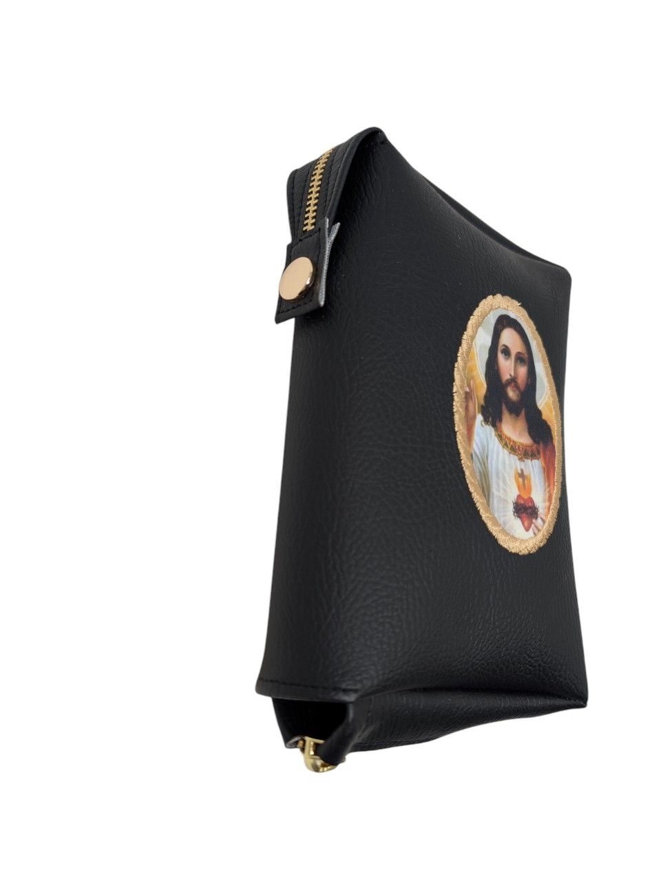 Medallion Leatherette Missal Cover | Personalized Catholic Book Cover | Zipped Embroidered Missal Cover | Sacred Heart & Marian Designs