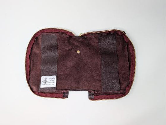 Ready to Ship - Burgundy Leather Missal Cover – Handmade Catholic Book Case – Genuine Leather Roman Missal Protector