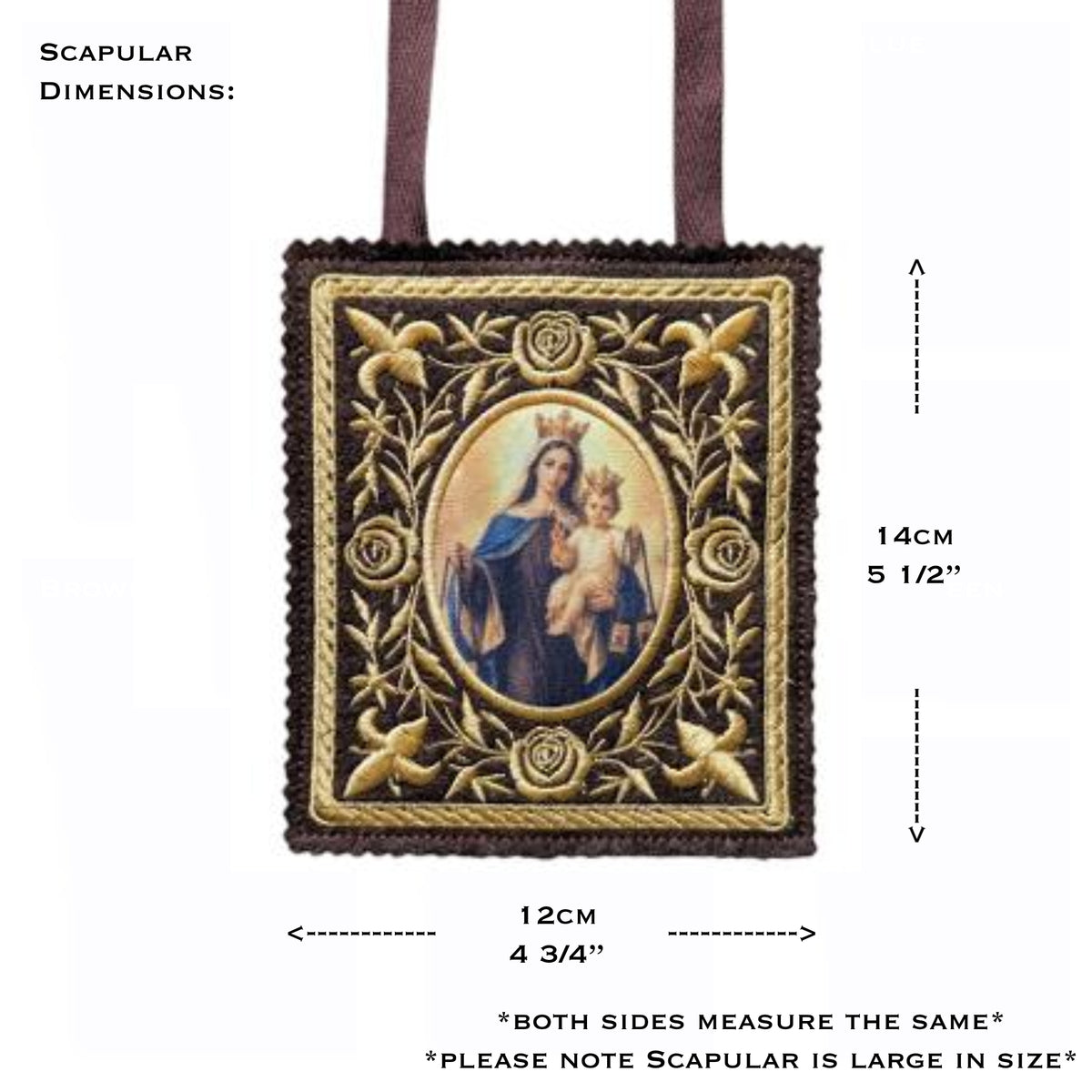 Ceremonial Brown Scapular | Our Lady of Mount Carmel