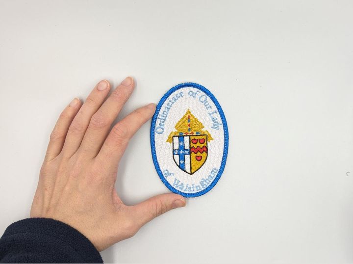 Ordinariate of Britain badge, religious patch, iron on badge, sew on, embroidered badge, embroidered patch, pilgrimage, England, Scotland, Wales