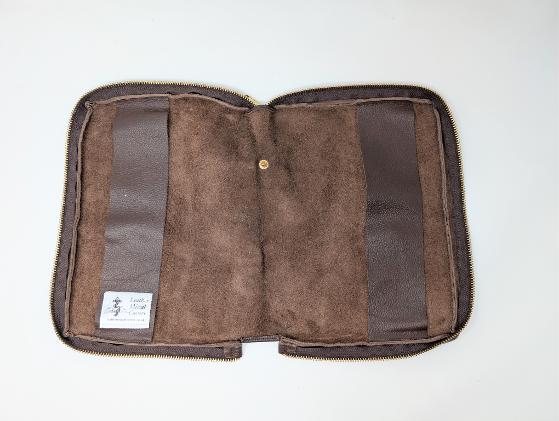 Ready to Ship - Brown Leather Missal Cover, Handmade Genuine Leather Catholic Book Cover, Roman Missal Protector, Prayer Book Cover