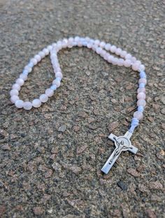 Pink Paracord Rosary, Rugged Rosary, Kids, Handmade, Catholic Baptism, Communion, Confirmation, Cord Rosary, St Benedict Crucifix