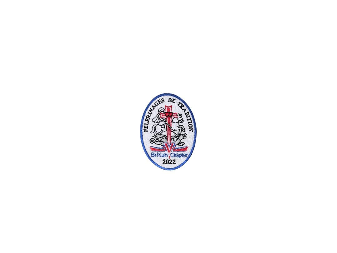 Personalised Chartres Pilgrimage Badge | British Chapter Embroidered Patch