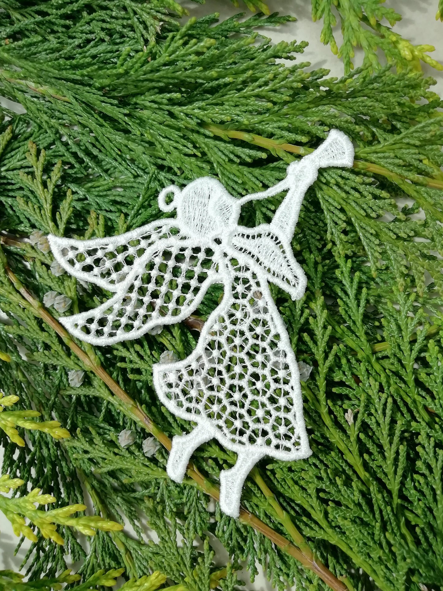 White lace Angels, angel lace ornament, christmas ornament, angel, christmas lace, christmas angel, angel ornament, free standing lace, lace