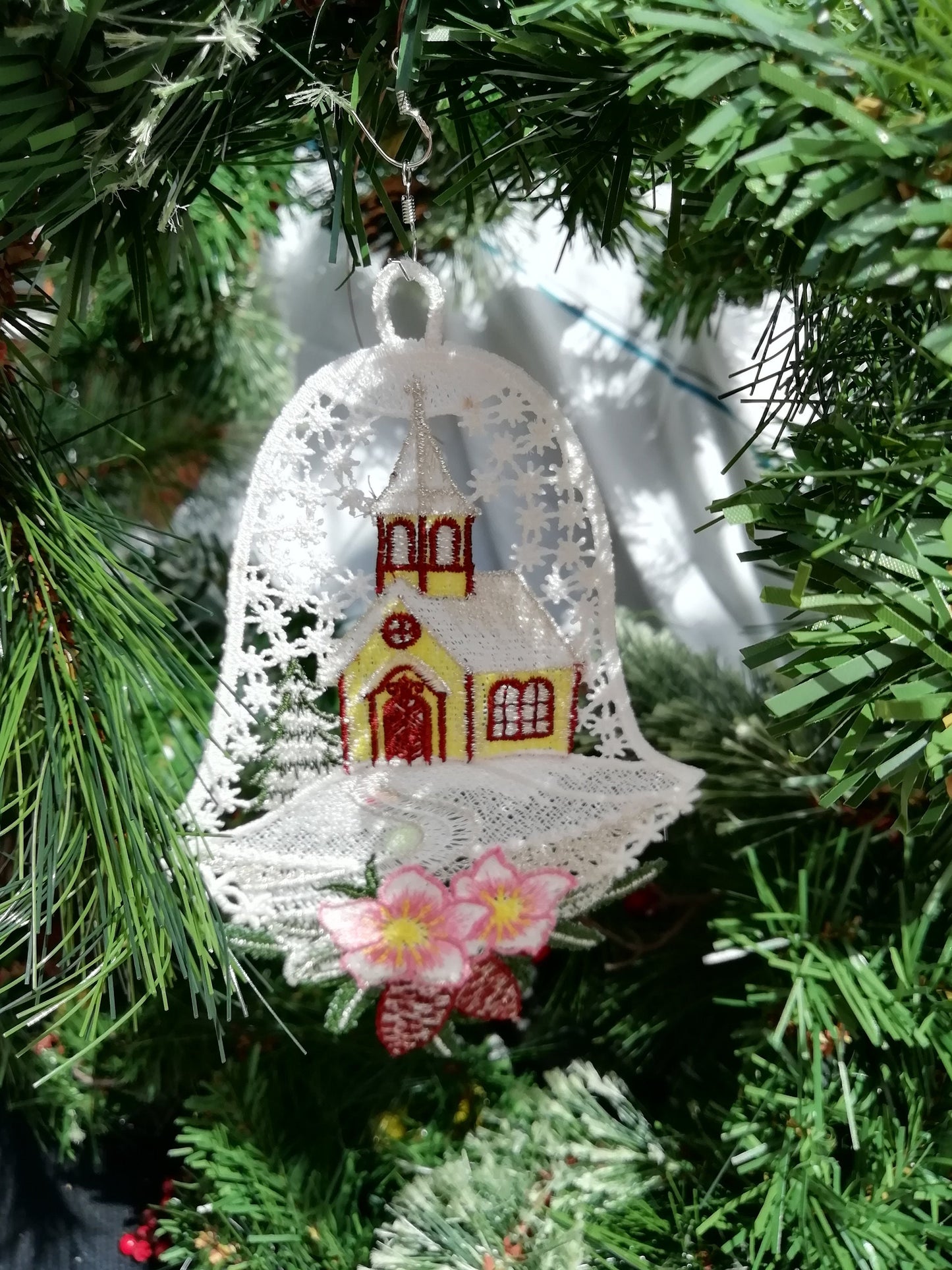 Christmas Bell, Church Bell, Free standing lace, Church decoration, Christmas decoration, Home decoration, Care Home decoration, Nursery