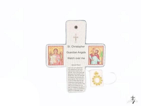 St. Christopher Pocket Oratory with rosary ring