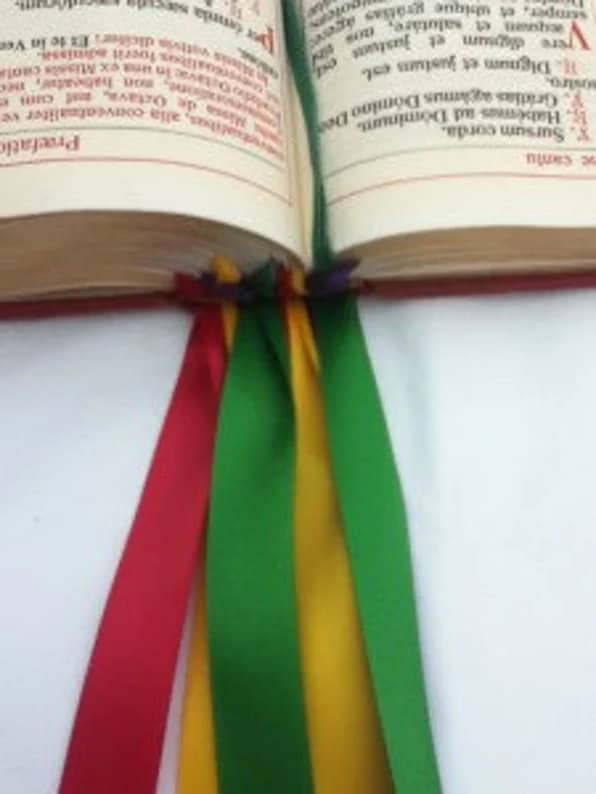 Altar Missal Replacement Ribbons, Ribbon missal marker, Altar missal bookmark, customised altar bookmark