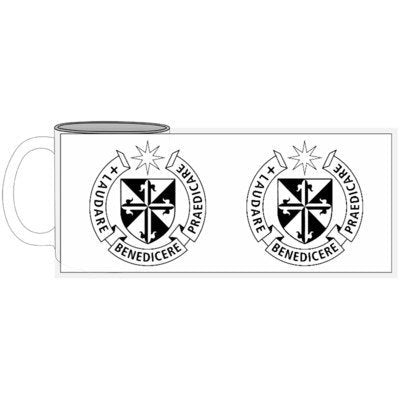 Dominican emblem Mug, Catholic Mug, Catholic gift, Stocking stuffer, Baptism, Holy Communion, Confirmation, Present
