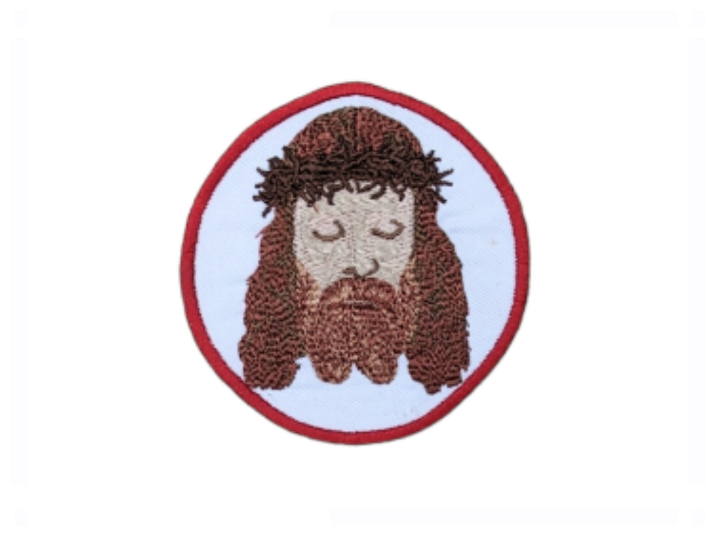 Holy Face of Jesus, Religious badge, religious patch, iron on badge, sew on patch, embroidered badge, embroidered patch, pilgrimage, Turin