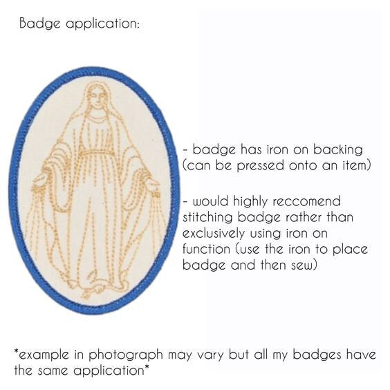 Via Francigena badge, religious patch, iron on badge, sew on patch, embroidered badge, embroider patch, Way to Rome, Road to Rome pilgrimage