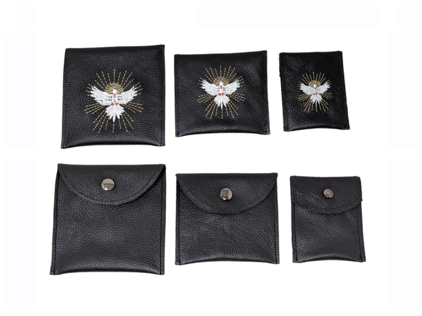 Confirmation, Sponsor, Confirmand, The Holy Ghost, The Holy Spirit, embroidered rosary case, rosary pouch, leather pouch, case, rosary bag