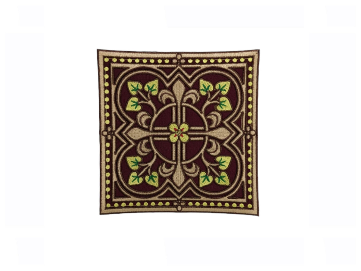 Pugin Inspired Orphrey, Our Lady, Iron on Patch, Vestment making, Embroidered Orphrey, Ecclesiastical vestment making, Augustus Pugin